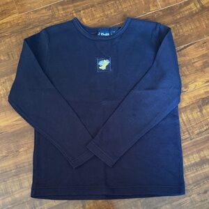 J. Khakis Navy Long Sleeve Thermal Top with Patch